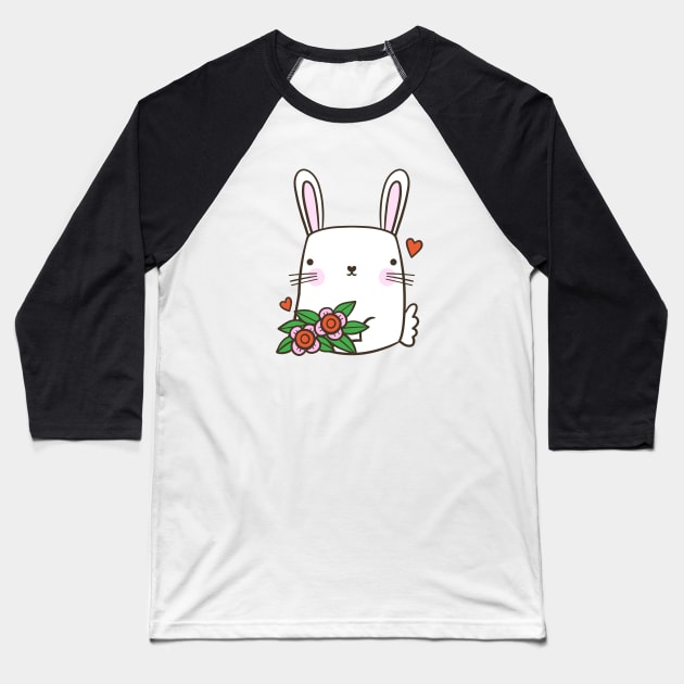 Bunny Baseball T-Shirt by Sam Pernoski